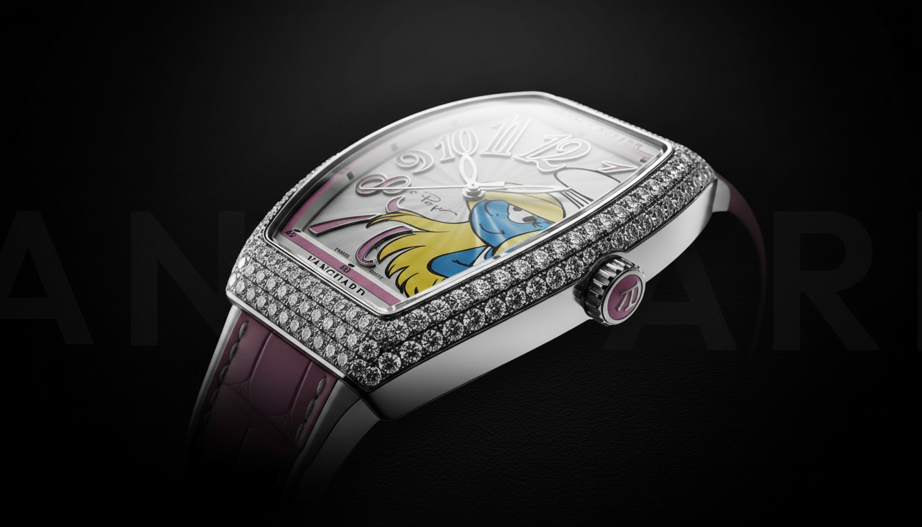 Luxeva Watches Vanguard Smurfette Diamond Bezel